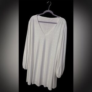 SHEIN White Sear Sucker dress Relaxed Fit